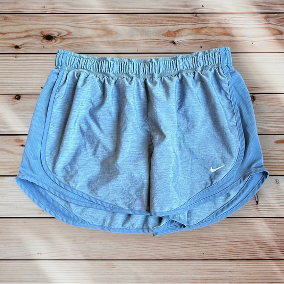 Nike Pants - NIKE Women’s Drawstring Lined Tempo Athletic Shorts in Silvery Blue